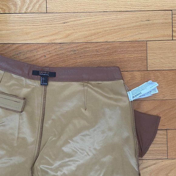 Brown Faux Leather Pants - Picture 6 of 10